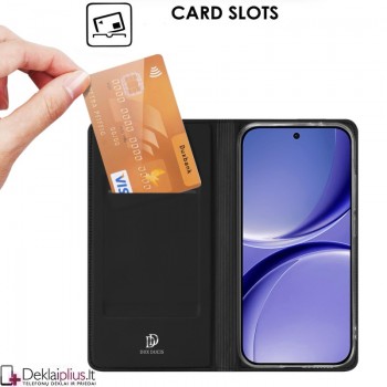 Dux Ducis Skin Pro dirbtinės odos dėklas - juodas (Xiaomi Poco X8 Pro)